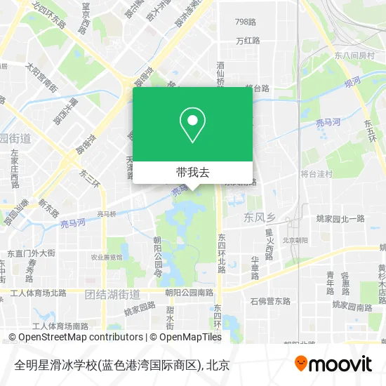 全明星滑冰学校(蓝色港湾国际商区)地图