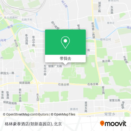 格林豪泰酒店(朝新嘉园店)地图