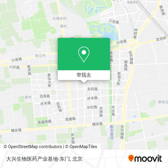 大兴生物医药产业基地-东门地图