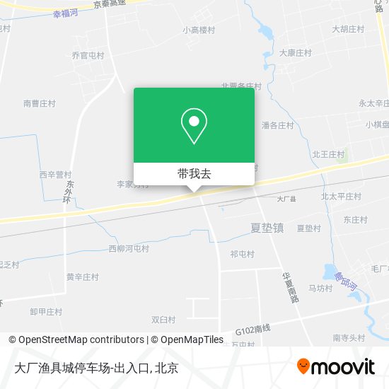 大厂渔具城停车场-出入口地图