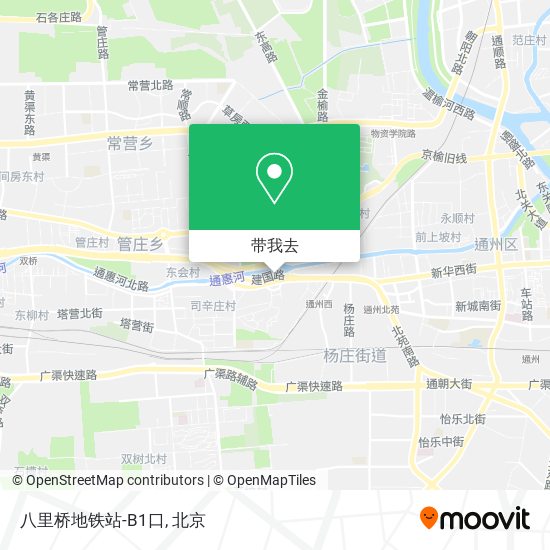 八里桥地铁站-B1口地图