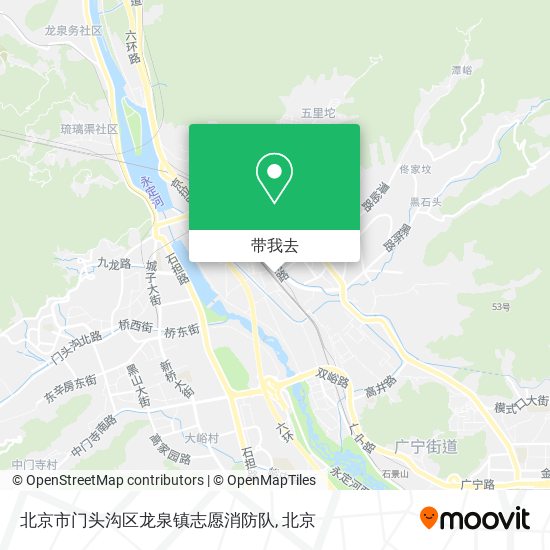 北京市门头沟区龙泉镇志愿消防队地图