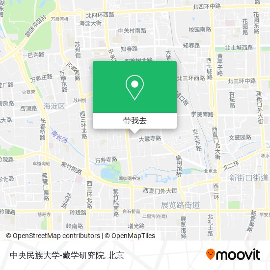 中央民族大学-藏学研究院地图