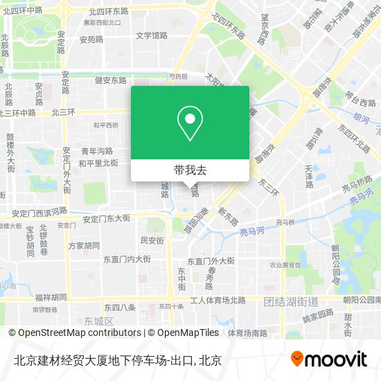 北京建材经贸大厦地下停车场-出口地图