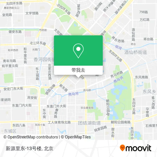 新源里东-13号楼地图