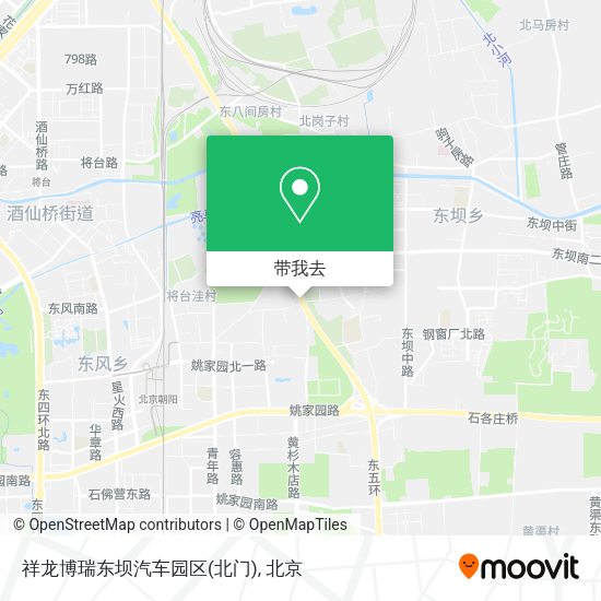 祥龙博瑞东坝汽车园区(北门)地图