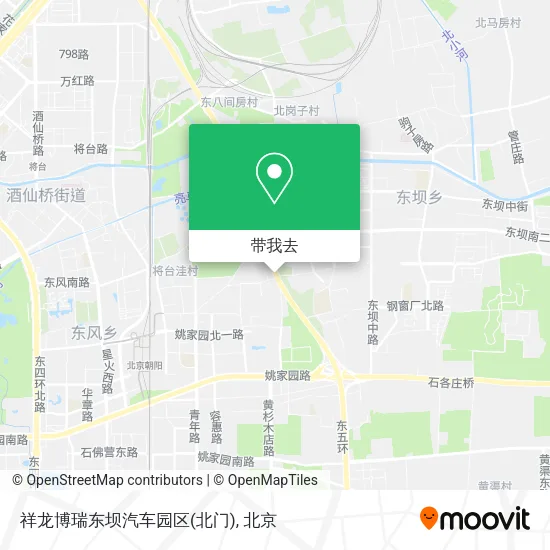 祥龙博瑞东坝汽车园区(北门)地图