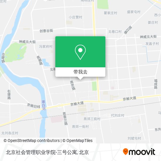 北京社会管理职业学院-三号公寓地图