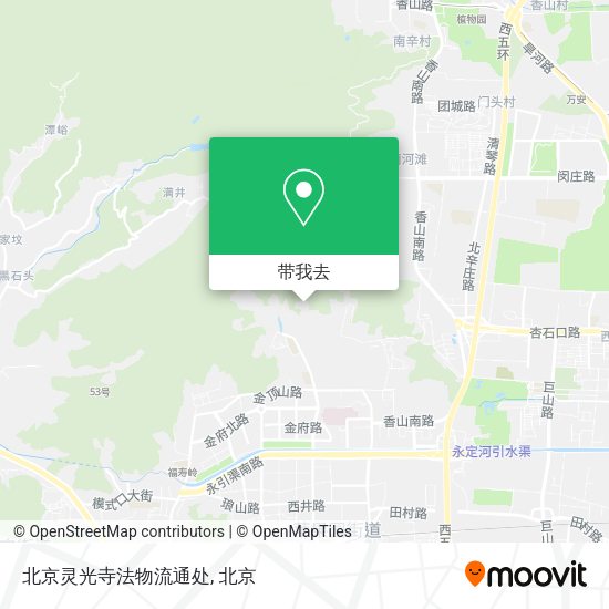 北京灵光寺法物流通处地图