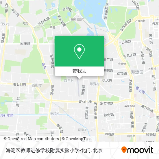 海淀区教师进修学校附属实验小学-北门地图