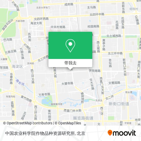 中国农业科学院作物品种资源研究所地图