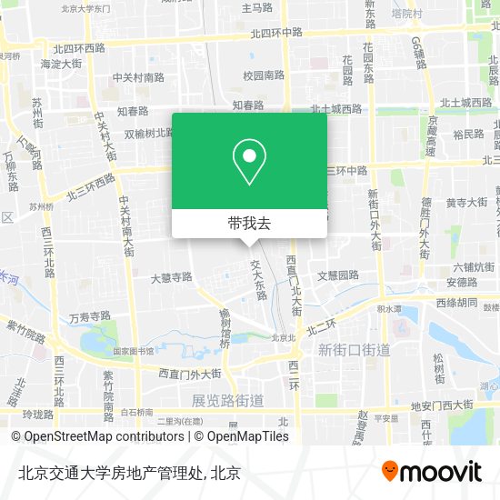 北京交通大学房地产管理处地图