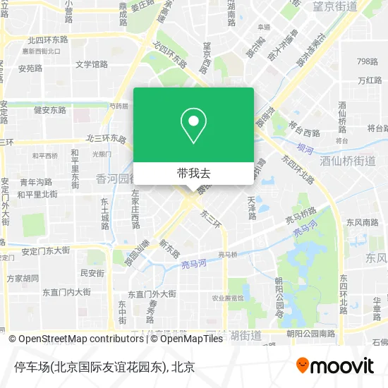 停车场(北京国际友谊花园东)地图