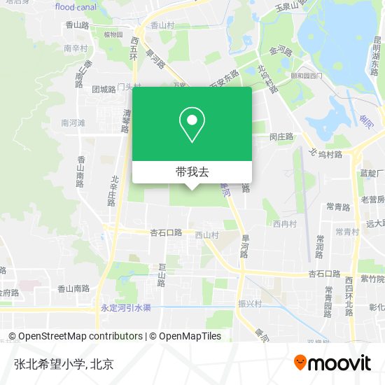 张北希望小学地图