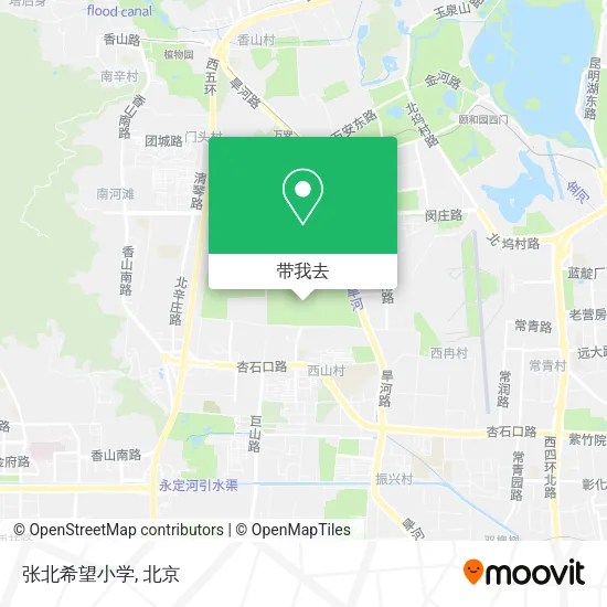 张北希望小学地图