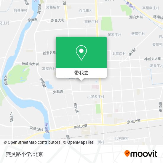 燕灵路小学地图