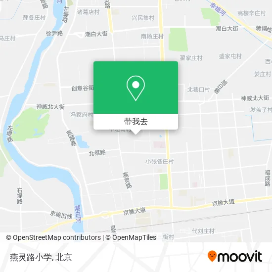 燕灵路小学地图