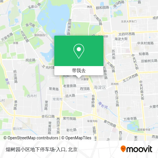烟树园小区地下停车场-入口地图