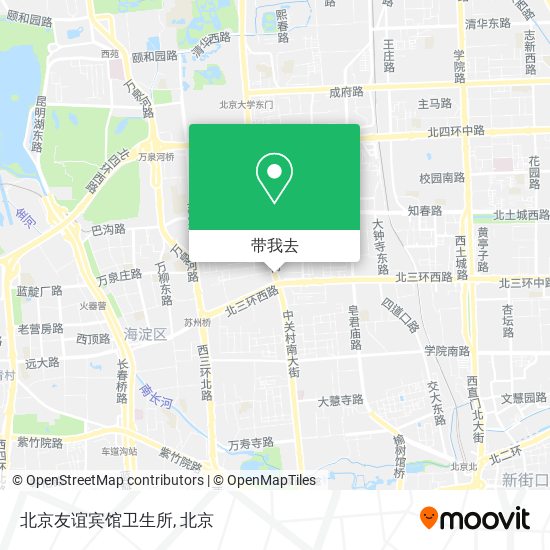 北京友谊宾馆卫生所地图