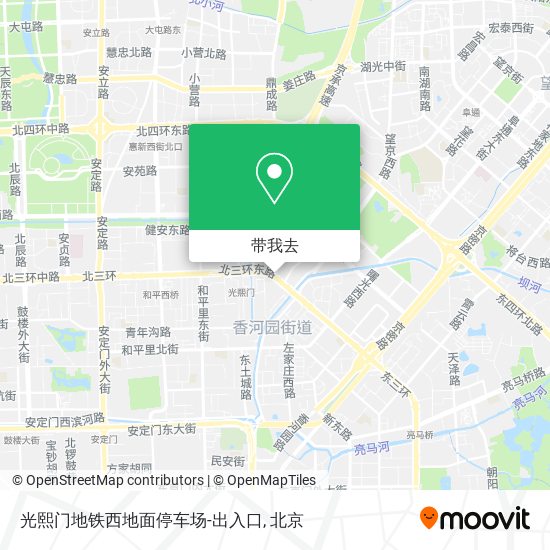 光熙门地铁西地面停车场-出入口地图