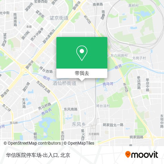 华信医院停车场-出入口地图