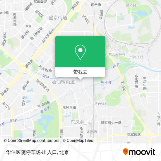 华信医院停车场-出入口地图