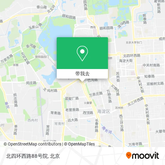 北四环西路88号院地图