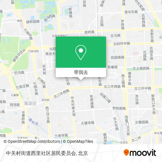 中关村街道西里社区居民委员会地图