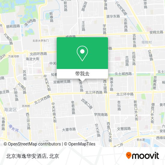 北京海逸华安酒店地图