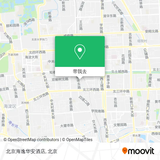 北京海逸华安酒店地图