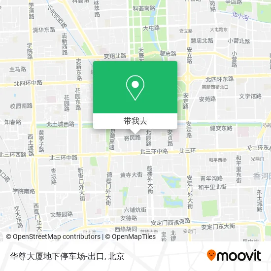 华尊大厦地下停车场-出口地图