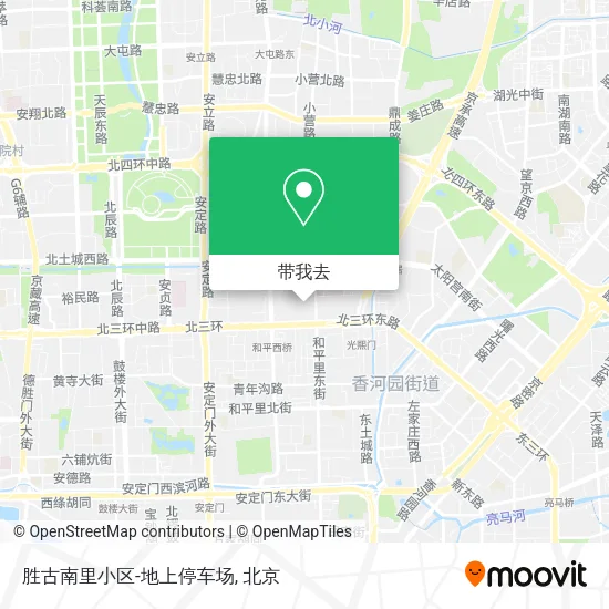 胜古南里小区-地上停车场地图