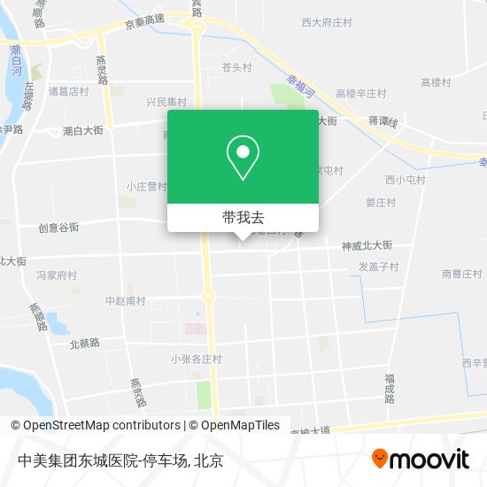 中美集团东城医院-停车场地图