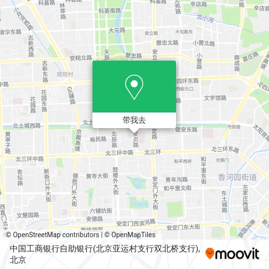 中国工商银行自助银行(北京亚运村支行双北桥支行)地图