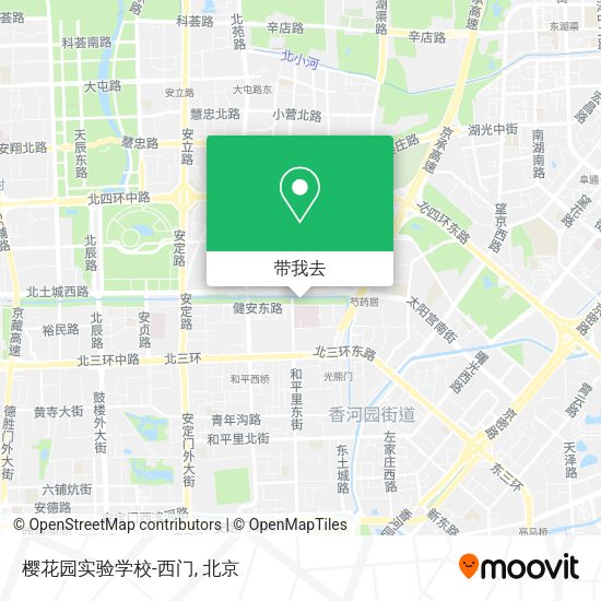 樱花园实验学校-西门地图