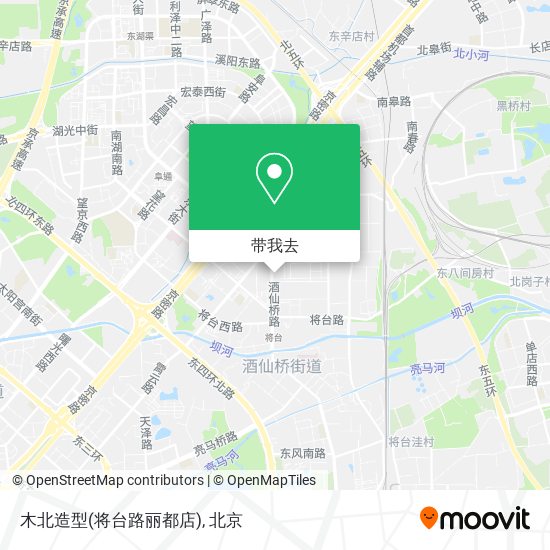 木北造型(将台路丽都店)地图