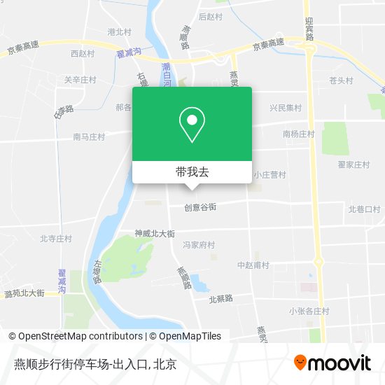 燕顺步行街停车场-出入口地图