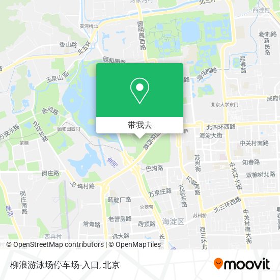 柳浪游泳场停车场-入口地图