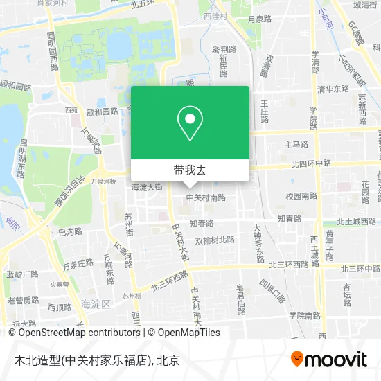 木北造型(中关村家乐福店)地图