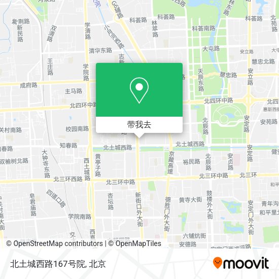 北土城西路167号院地图