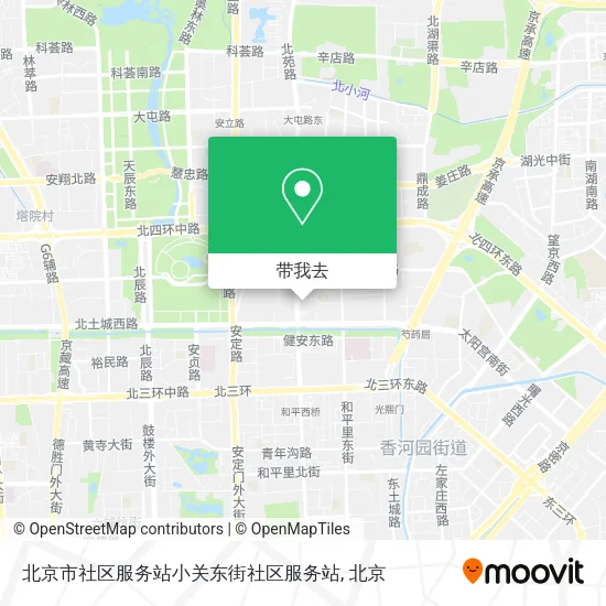 北京市社区服务站小关东街社区服务站地图