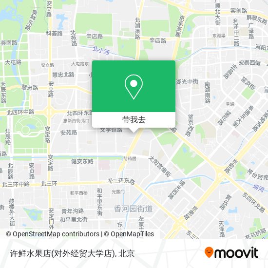 许鲜水果店(对外经贸大学店)地图