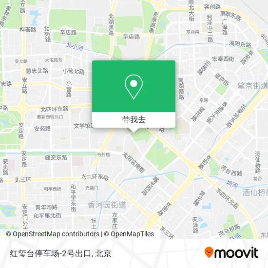 红玺台停车场-2号出口地图