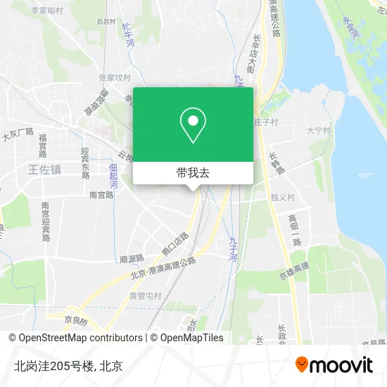 北岗洼205号楼地图