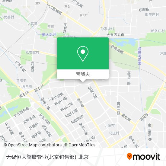 无锡恒大塑胶管业(北京销售部)地图