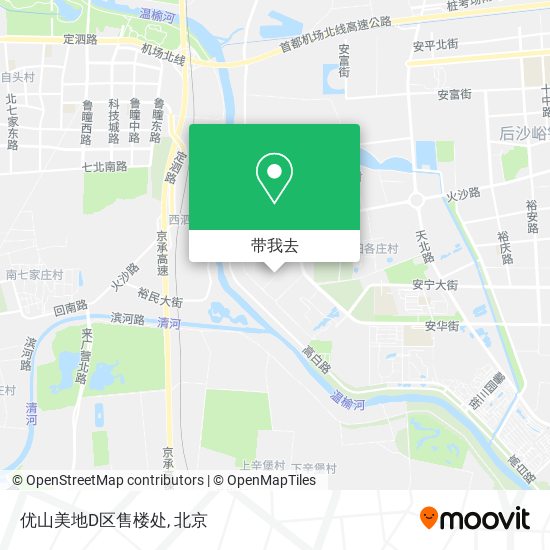 优山美地D区售楼处地图