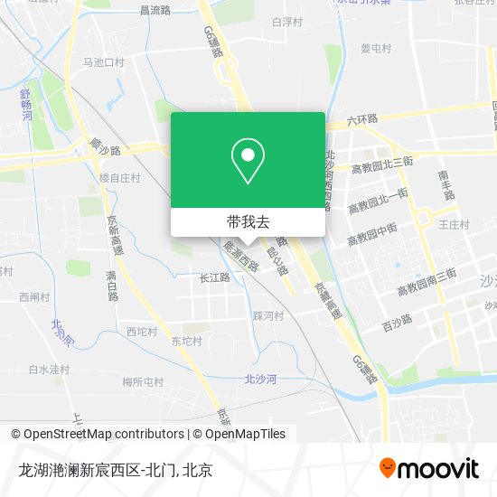 龙湖滟澜新宸西区-北门地图