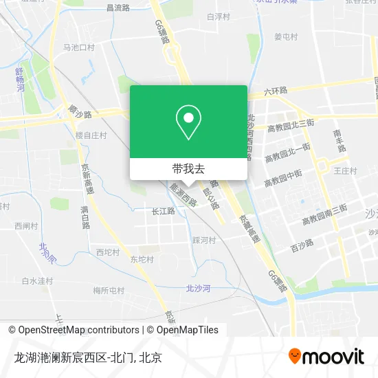 龙湖滟澜新宸西区-北门地图