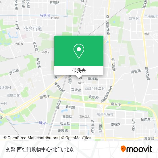 荟聚·西红门购物中心-北门地图