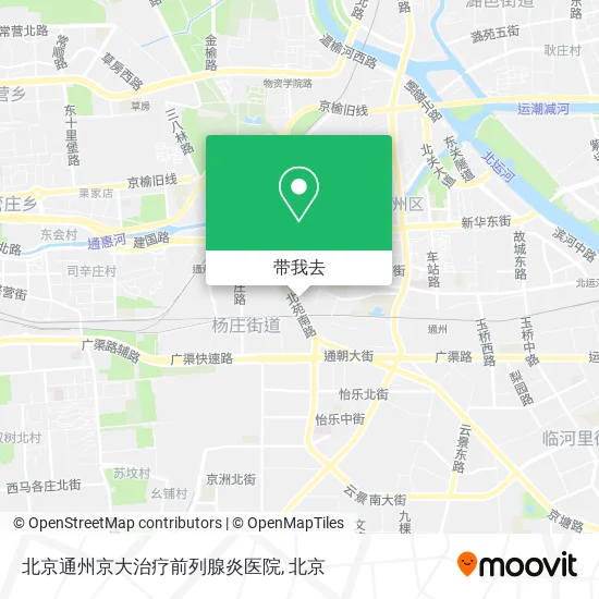 北京通州京大治疗前列腺炎医院地图